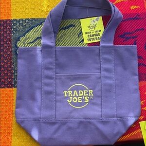 Trader Joe's Purple Mini Tote Bag